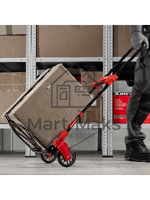 Тележка хозяйственная, складная, 2 колесная, стальная, грузоподъемность 80 кг Matrix