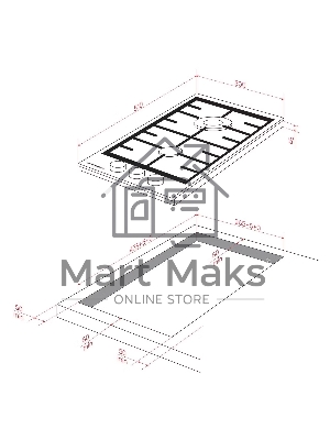 Газовая варочная панель Kuppersberg FG 36 W