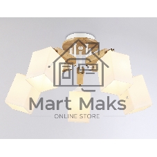 Светильник Ambrella light TR9518/5 WH/GD/FR белый/золото/белый матовый E27*5 max 40W D670*260