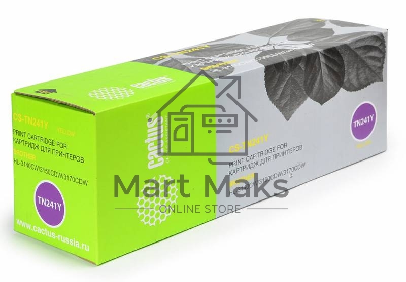 Картридж лазерный Cactus CS-TN241Y желтый (1400 стр.) для Brother HL-3170CDW