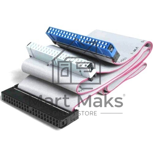Шлейф IDE UDMA66/100/133 Cablexpert CC-EIDE/66, 2 устр., 80 жил, 48см, пакет