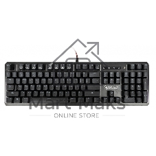 Клавиатура проводная A4 B975 механическая черный USB Gamer LED (подставка для запястий)