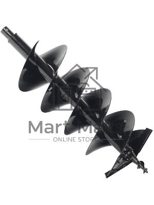 Шнек PATRIOT двухзаходный D 250B для грунта к бензобуру со сменными ножами, диаметр 250мм 742004457