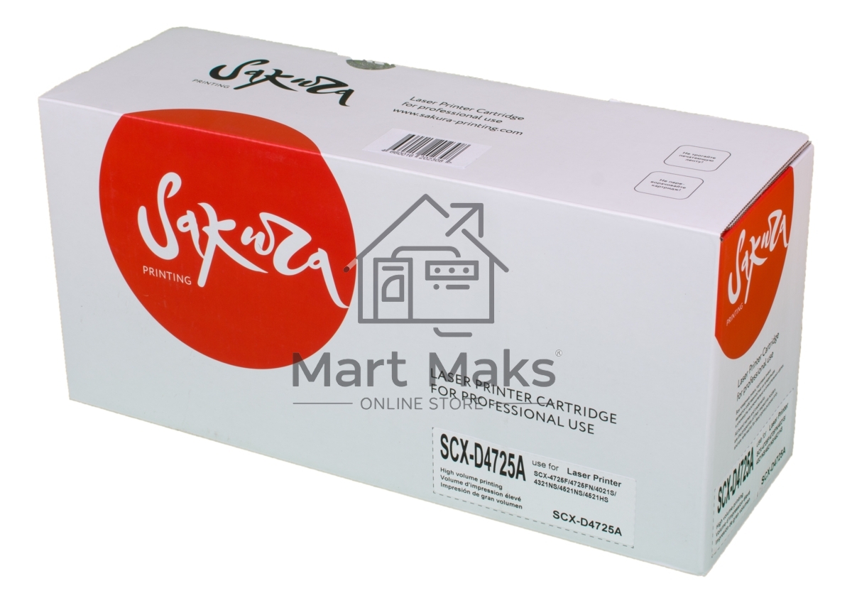Картридж лазерный Sakura SCX4725A для Samsung SCX-4725F/4725FN/4021S/4321NS/4521NS/4521HS, черный, 3000 к.