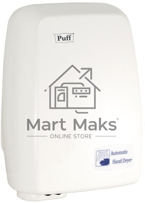 Электросушитель для рук PUFF 120 1.2кВт белый ABS пластик