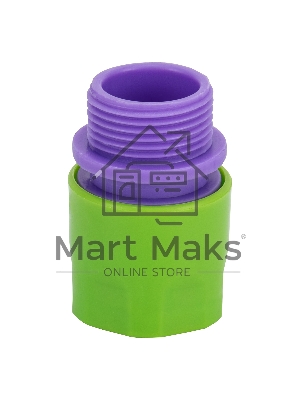 Соединитель пластмассовый быстросъемный, внешняя резьба 3/4