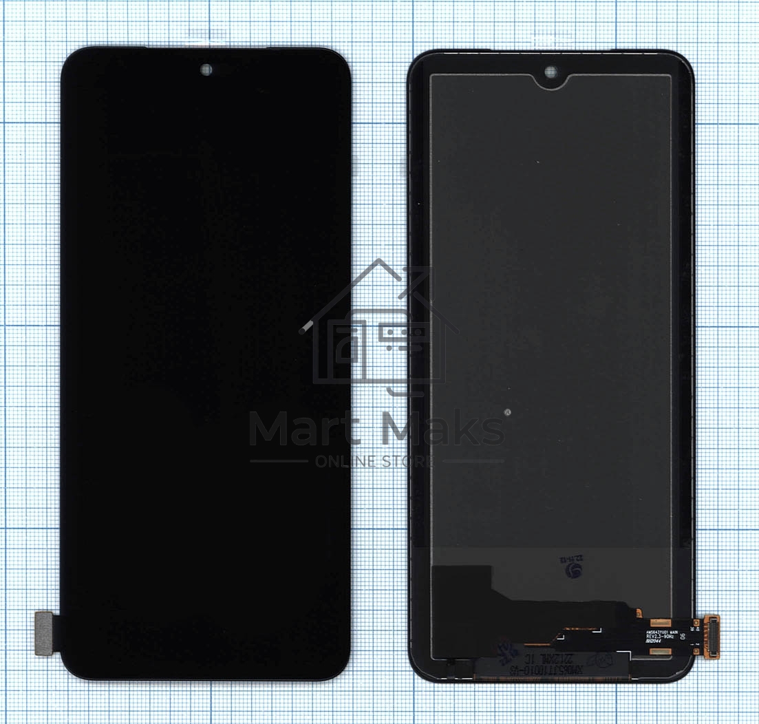 Дисплей для Xiaomi Redmi Note 11 в сборе с тачскрином черный