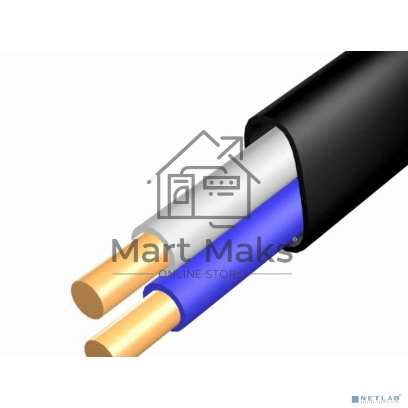 Кабель силовой медный Rexant ВВГ-Пнг(А) 2x1,5 мм², 50 м, ГОСТ 31996-2012, ТУ 16-705.499-2010