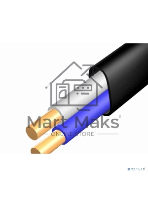 Кабель силовой медный ВВГ-Пнг(А) 2x1,5 мм², длина 50 метров, ГОСТ 31996-2012, ТУ 16-705.499-2010 Rexant
