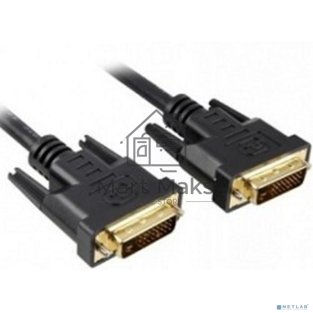 Кабель DVI dual link 1.8м Exegate, позолоченные контакты