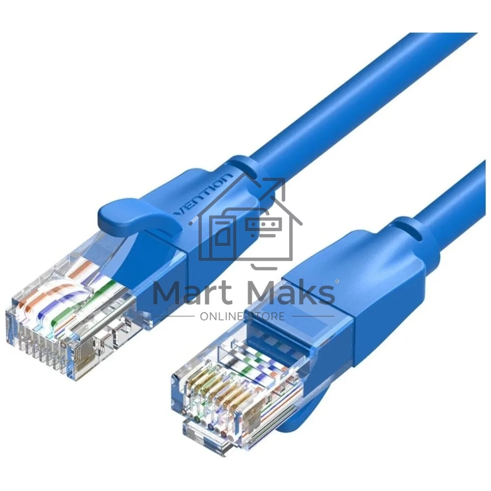 Патч-корд Vention прямой UTP cat.6, RJ45 - 5м. синий
