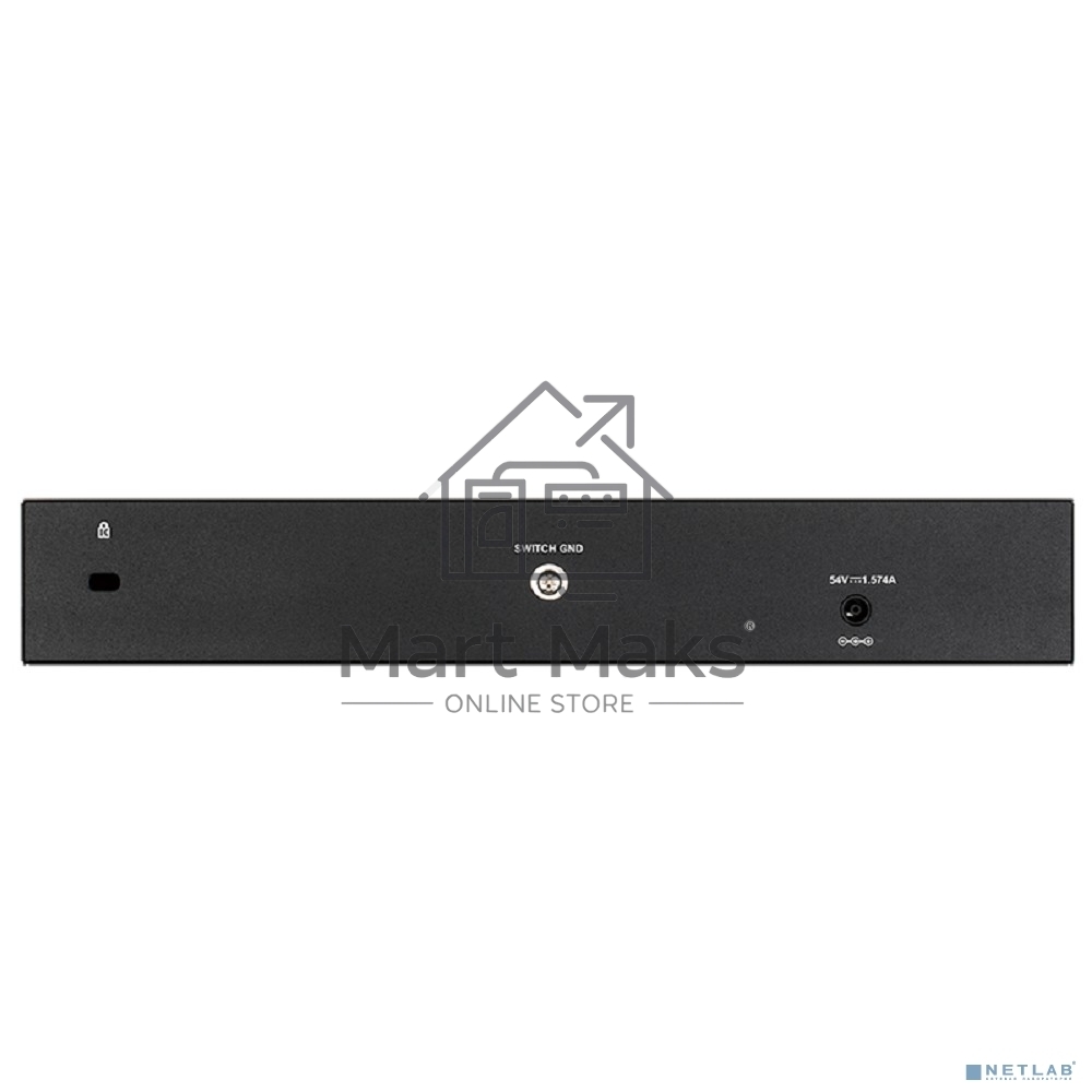 Коммутатор D-Link DGS-1210-10P/FL2A Управляемый L2 коммутатор с 8 портами 10/100/1000Base-T и 2 портами 1000Base-X SFP (8 портов PoE 802.3af/at, PoE бюджет 65 Вт)