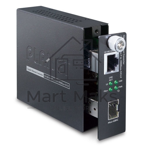 Медиа конвертер GST-805A 10/100/1000Base-T to 1000Base-LX/SX(mini-GBIC, SFP) Smart Media Converter-distance depends on SFP module