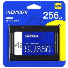 Накопитель SSD ADATA SU650, 256Gb, SATA III, 2.5