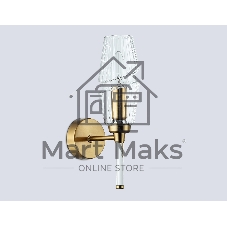 Настенный светильник Ambrella light LH55204 BS/CL латунь/прозрачный E14 max 40W 150*80*280