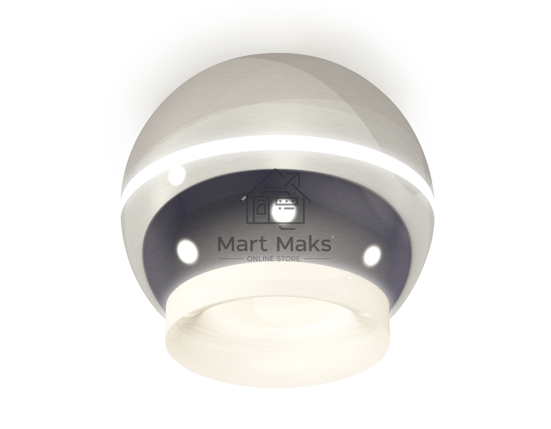 Светильник Ambrella Light XS1104030 PSL/FR серебро полированное/белый матовый MR16 GU5.3 LED 3W 4200K (C1104, N7165)