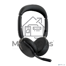 Гарнитура Jabra Evolve2 65 Flex чёрный, беспроводная, Bluetooth, до 32 ч