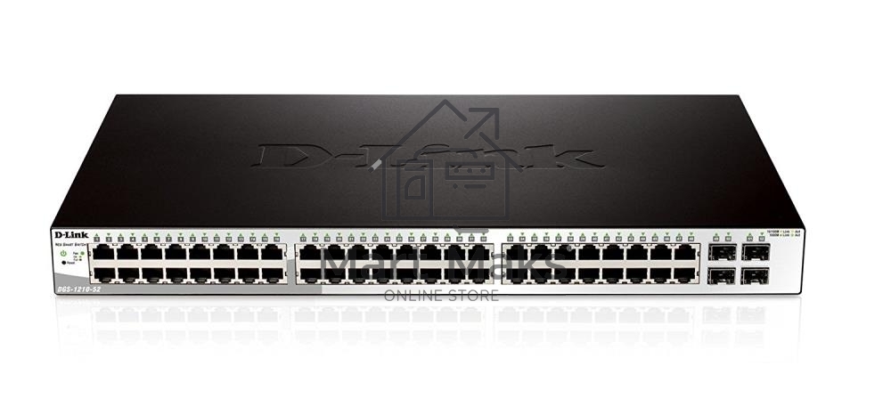 Коммутатор D-Link Managed Gigabit Switch with 48 10/100/1000Base-T + 4 SFP Ports DGS-1210-52/ME/B1A