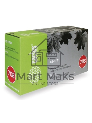 Картридж лазерный Cactus CS-C708 черный (2500 стр.) для Canon i-SENSYS LBP3300/LBP3360