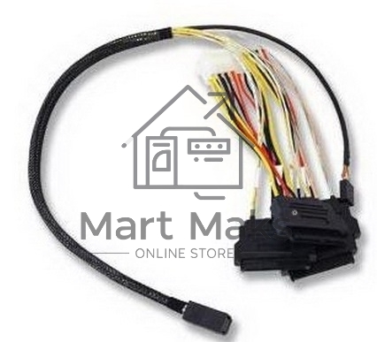 Кабель ACD-SFF8643-SAS8482SB-10M, INT, SFF8643-to-4*SFF8482+SB ( MiniSAS HD-to-SAS internal cable) 100cm