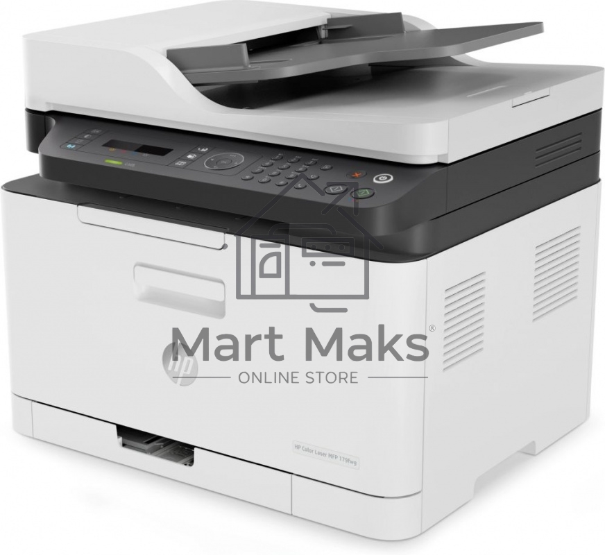 МФУ лазерный HP Color LaserJet 179fnw (4ZB97A), А4, цветной, печ. до 18 стр/мин. (ч/б) до 4 стр/мин. (цвет), скан. до 15 стр/мин. (ч/б) 6 стр/мин. (цвет), 600x600dpi, USB, RJ-45, Wi-Fi, Air Print, Mopria