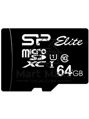 Флеш карта microSDXC 64Gb Class10 Silicon Power SP064GbSTXBV1V20 Elite w/o adapter