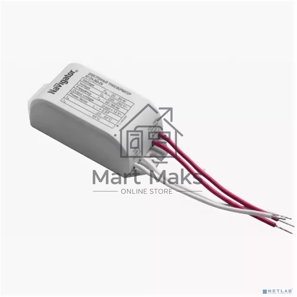 Трансформатор Navigator 94432 NT-EH-060-EN 12В 60 Вт