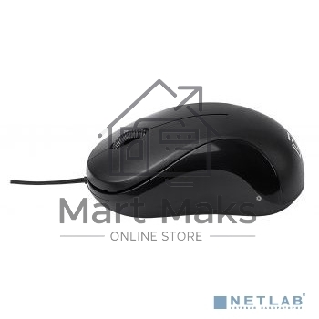 Мышь проводная Oklick 115SR черный, 1000 dpi, USB, кнопки - 3