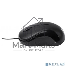 Мышь проводная Oklick 115SR черный, 1000 dpi, USB, кнопки - 3