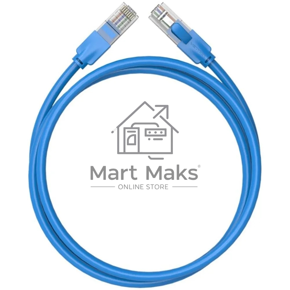 Патч-корд Vention прямой UTP cat.6, RJ45 - 5м. синий
