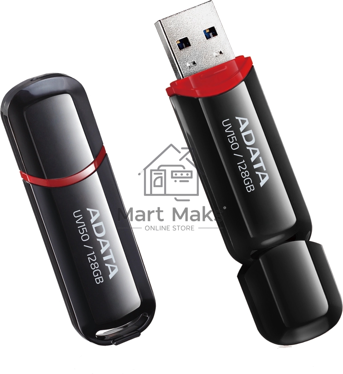 Флешка USB R/W R/W ADATA 128GB ADATA UV150, USB 3.0, черный