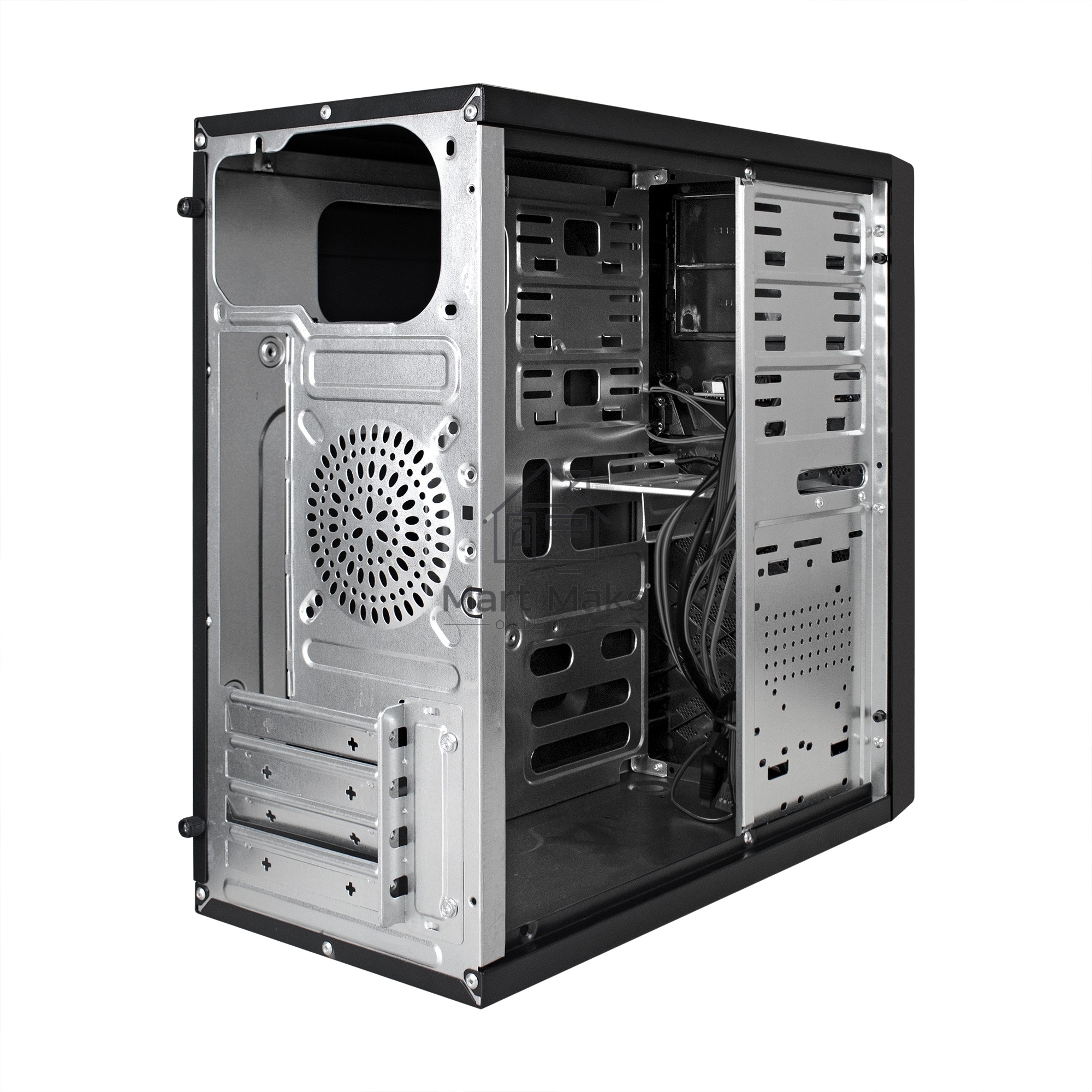 Компьютерный корпус Exegate EX284032RUS Minitower BA-203U Black, mATX, <без БП>, 2*USB+1*USB3.0, Audio