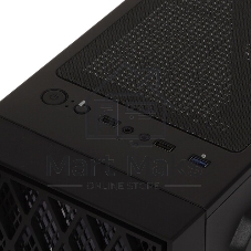 Компьютерный корпус Miditower ExeGate EVO-8243-EVO800 (ATX, БП EVO800RGb с вент. 12 см, 2хUSB+1хUSB 3.0, черный, 3 вент. с RGb подсветкой, боковая панель - закаленное стекло)