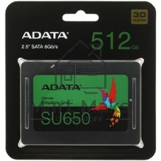 Накопитель SSD ADATA SU650, 512Gb, SATA III, 2.5