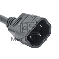 Кабель питания IEC320 C13 - IEC320 C14 0.5м сечение 3х1,5 мм