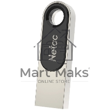 Флешка USB Netac U278 (NT03U278N-016G-32PN), 16Gb, USB 3.0, R/W 90/45, серебристый/черный
