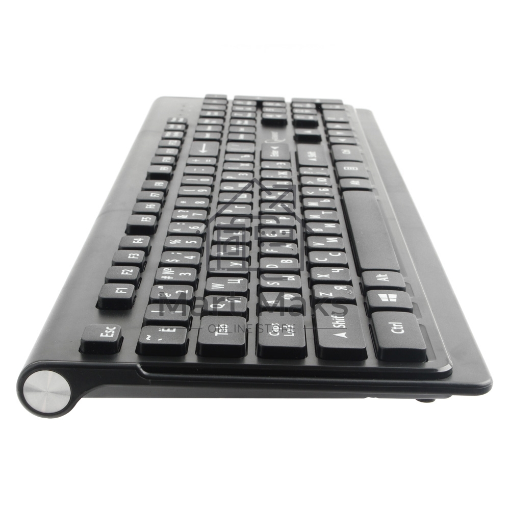 Комплект клавиатура+мышь беспроводные Gembird KBS-7200, черный, 2.4ГГц/10м, 1600 DPI, мини-приемник- USB