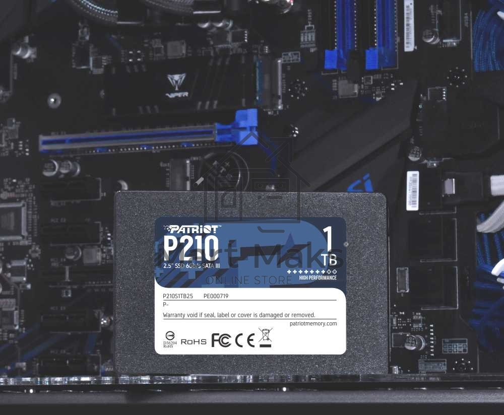Накопитель SSD Patriot P210, 1TB, SATA III, 2.5
