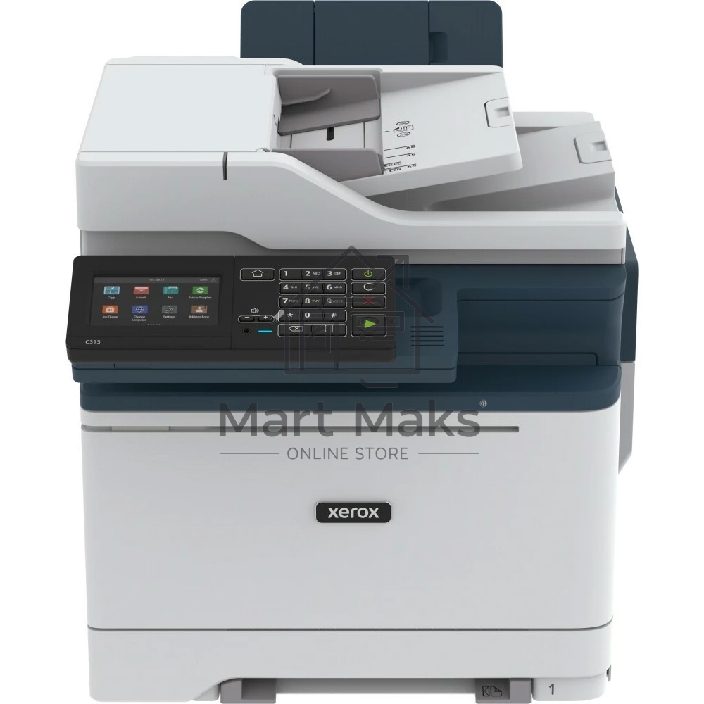 МФУ лазерный Xerox C315 (C315V_DNI), A4, цветной, печ. до 33 стр/мин., скан. до 47 стр/мин. (ч/б) 30 стр/мин. (цвет), 1200 x 1200 dpi (печать) 600x600dpi (скан.), USB, RJ-45, Wi-Fi, Air Print, Mopria