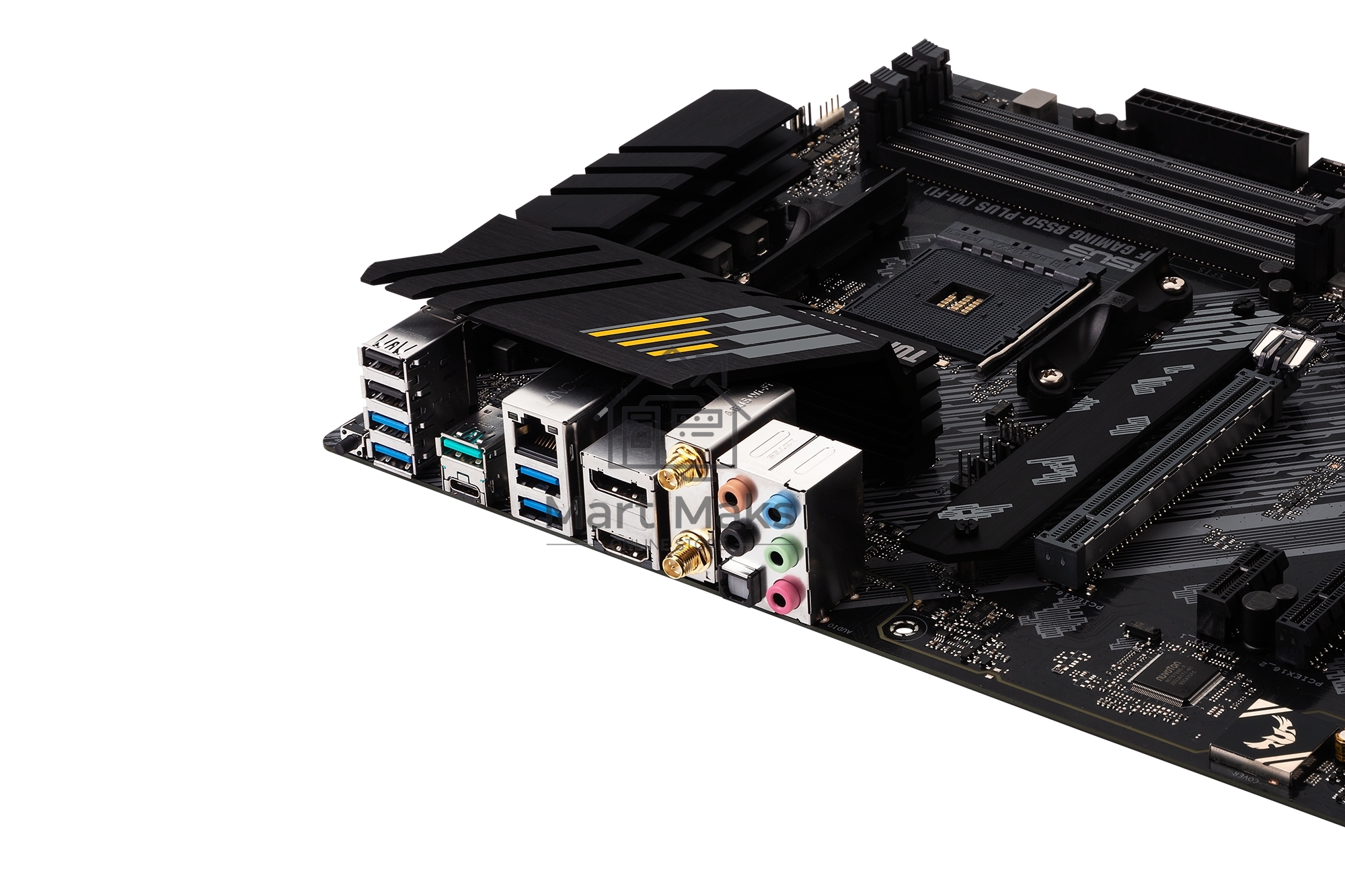 Материнская плата ASUS TUF GAMING B550-PLUS WIFI II, AM4, AMD B550, 4xDDR4, 6xSATA, 2xM.2, 1xPCI-E 3.0 x16, 1xPCI-E 4.0 x16, 3xPCI-E x1, 1xDP, 1xHDMI, 1x 2.5Gb LAN, 2xUSB-A 3.2 Gen 1, 1xUSB-A 3.2 Gen 2, 1xUSB-C 3.2 Gen 2, 3x3.5 мм, 7.1, ATX
