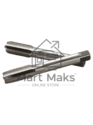 Метчик Сибртех ручной М8x1,0 мм,комплект из 2 шт.