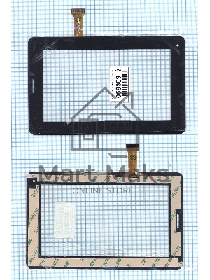 Сенсорное стекло (тачскрин) YL-CG013-FPC-A2, черное