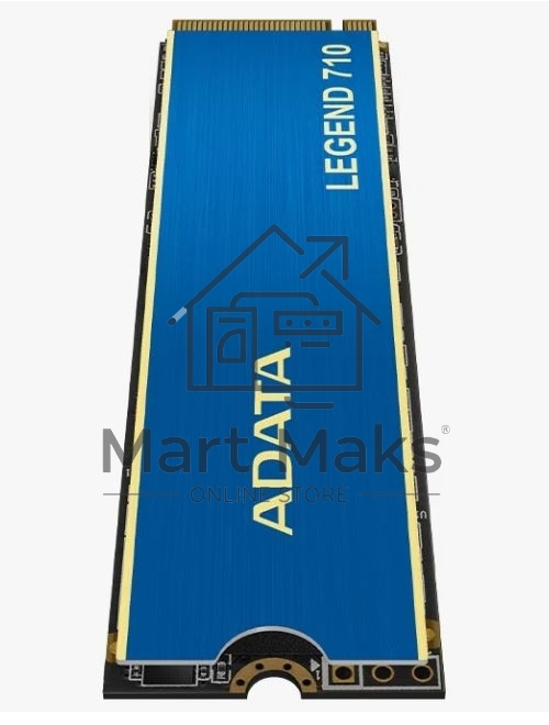 Накопитель SSD ADATA LEGEND 710, 512Gb, PCIe 3.0 x4, M.2 2280, NVMe, R/W 2400/1600, с радиатором