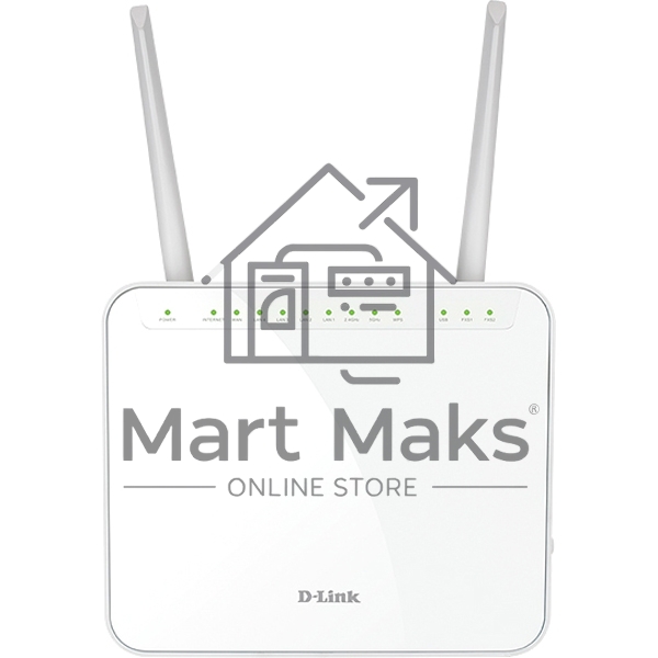 Маршрутизатор DVG-5402G/R1A AC1200 Wi-Fi Router, 1000Base-T WAN, 4x1000Base-T LAN, 2x5dBi external antennas, 2xFXS+USB ports, 3G/LTE support