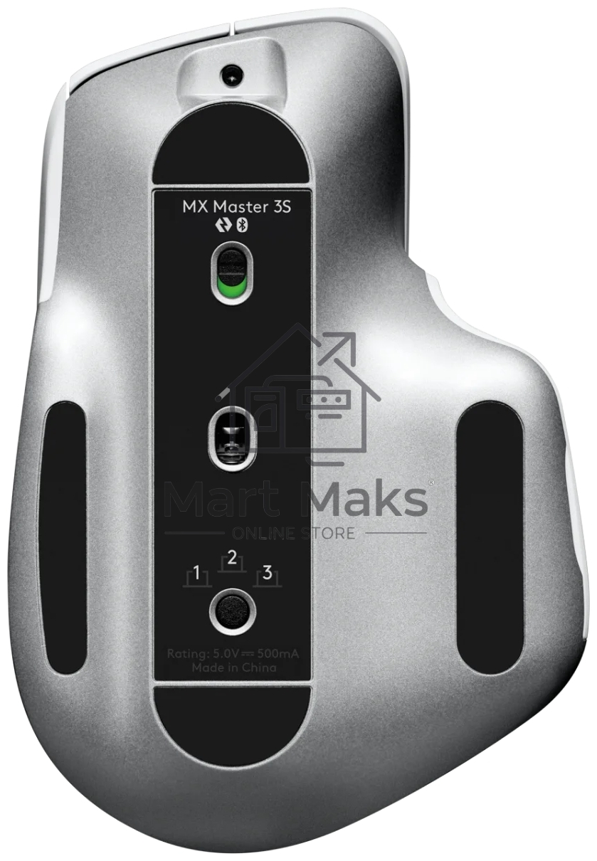 Мышь беспроводная Logitech MX Master 3s светло-серый, 8000 dpi, радиоканал, Bluetooth, USB, кнопки - 7