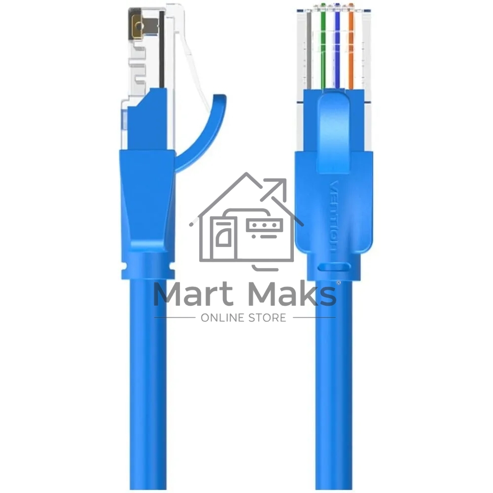 Патч-корд Vention прямой UTP cat.6, RJ45 - 5м. синий