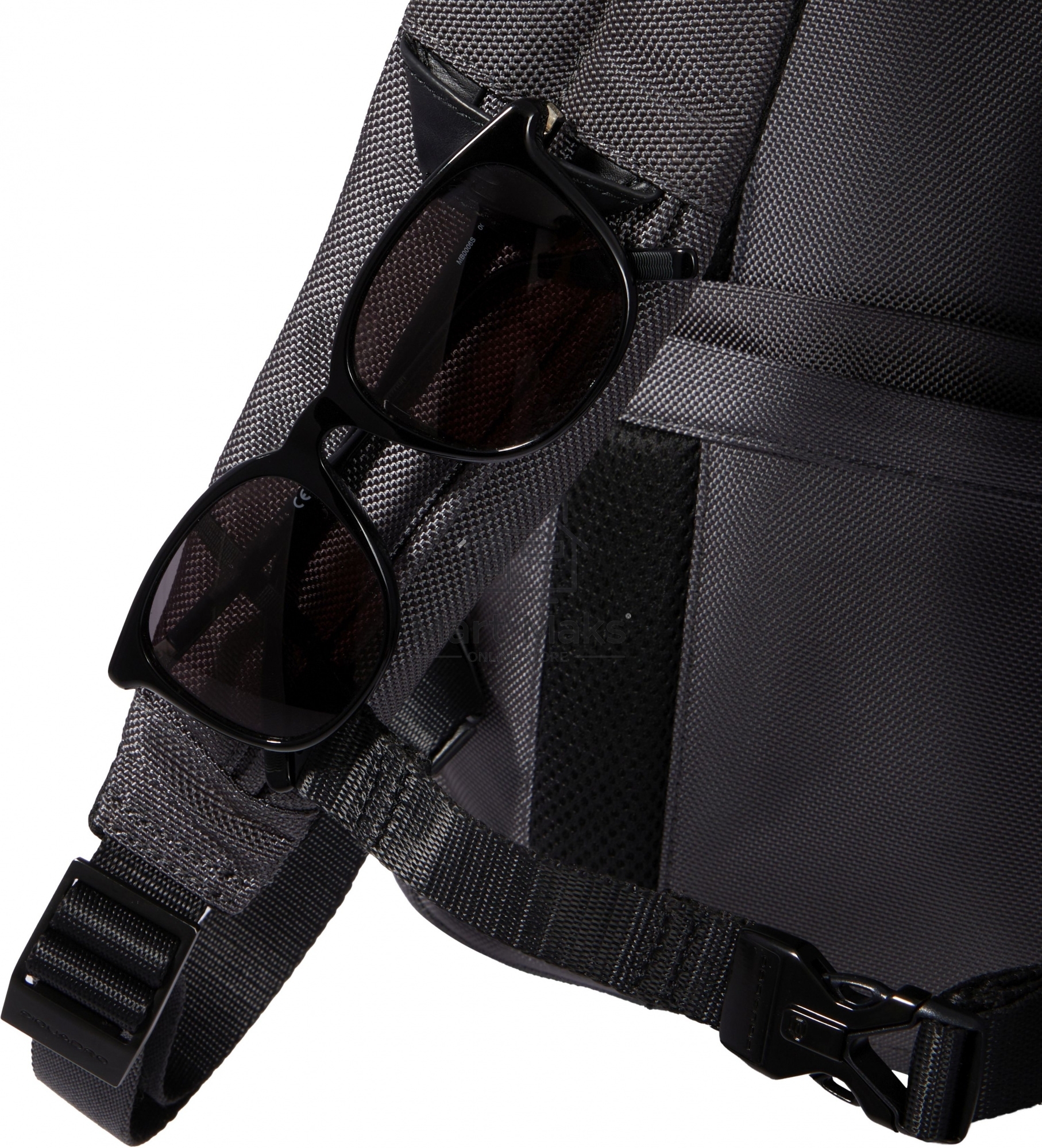 Рюкзак Piquadro Brief2 Special CA3214BR2S/GRN, нейлон/натур.кожа, серый/черный
