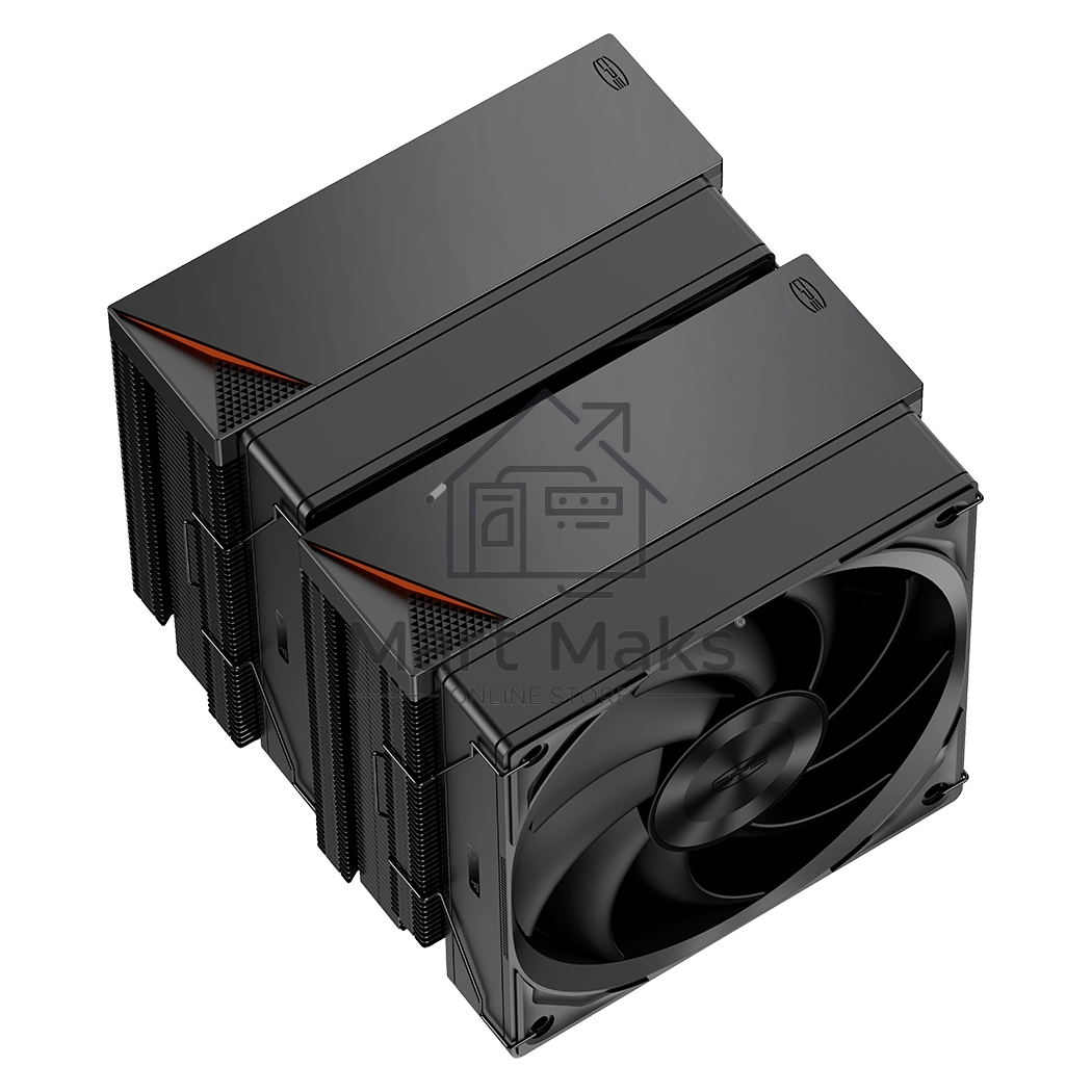 Кулер для процессора PCCooler RZ620 BK (260W, 4-pin PWM, 157.5mm, Al/Cu, 6x6mm, 1x120mm, 86.73CFM, 32dBA, 2200RPM, S: 1851/1700/1200/115X, AM5/AM4, black)