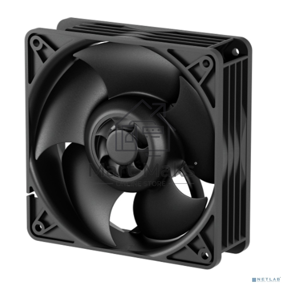 Вентилятор для корпуса Arctic S12038-4K черный, 120 мм, 4000 об/мин, 4 pin