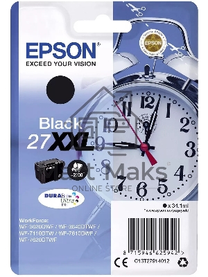 Картридж струйный Epson C13T27914012, 34.1 мл, 2200 к., черный